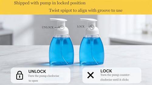 2-Pack Foaming Soap Dispenser Pump view 3