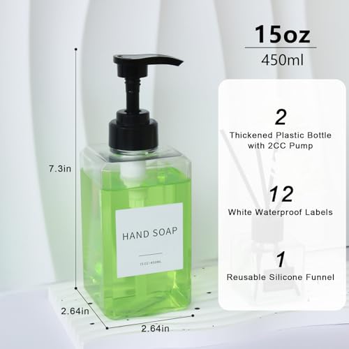 Clear Soap Dispenser with Waterproof view 2