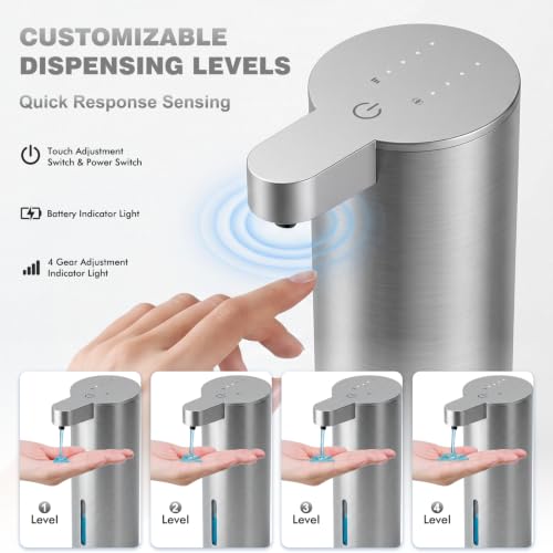 Walkinstin Automatic Soap Dispenser Stainless view 3