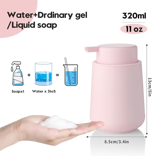 YAUKPH Matte Light Pink Foaming view 4