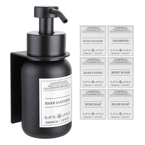 Nobtou Black Glass Soap Dispenser