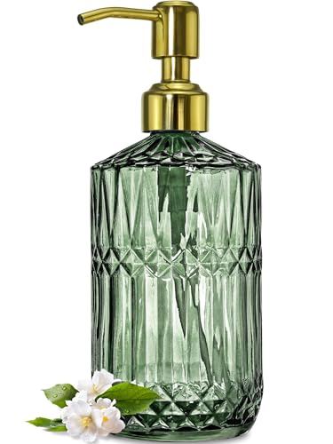 JASAI 18Oz Green Glass Soap