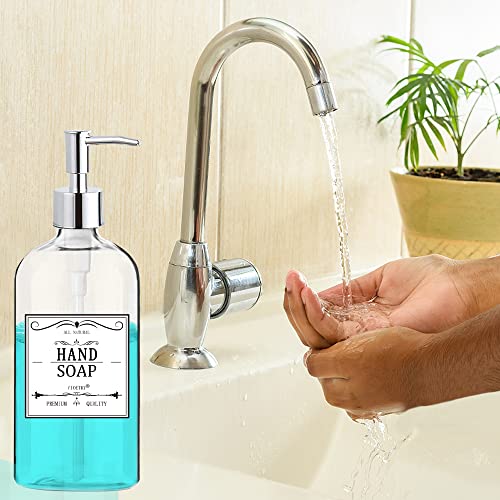 Clear Soap Dispenser with Rust view 3