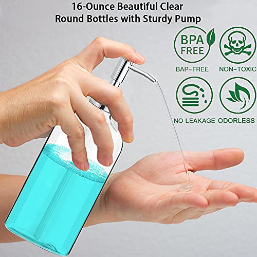 Clear Soap Dispenser with Rust view 4