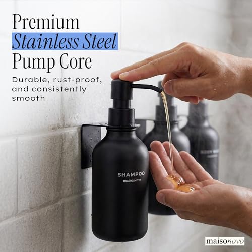 MaisoNovo Shampoo and Conditioner Dispenser|Refillable view 4