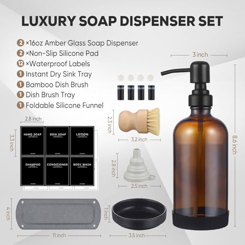 NEECZS Kitchen Soap Dispenser Set view 2