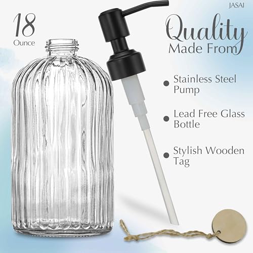 JASAI 18Oz Simple Glass Soap view 2