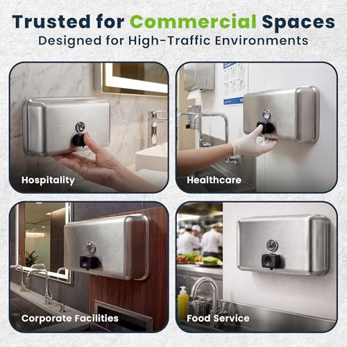 Alpine Commercial Wall-Mounted Soap Dispenser view 2