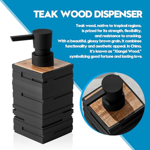 YAUKPH Matte Black Teak Wood view 5