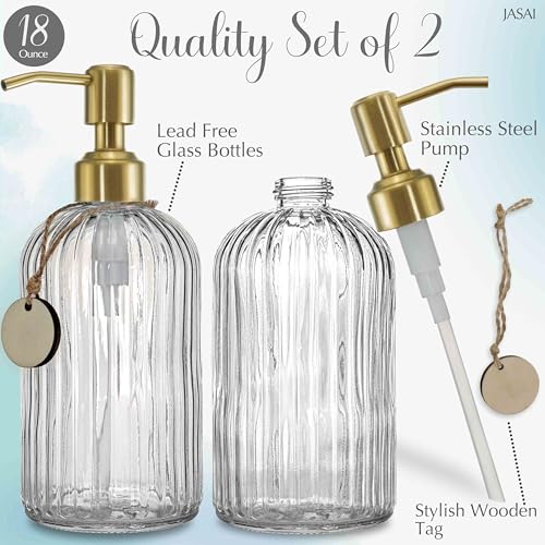JASAI 2PACK 18Oz Fluted Glass view 2