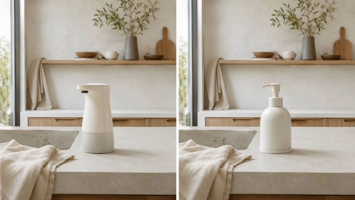 Automatic vs Manual Soap Dispenser comparison